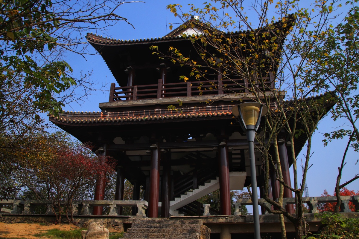 登山时的美景大美淮南美丽舜耕山