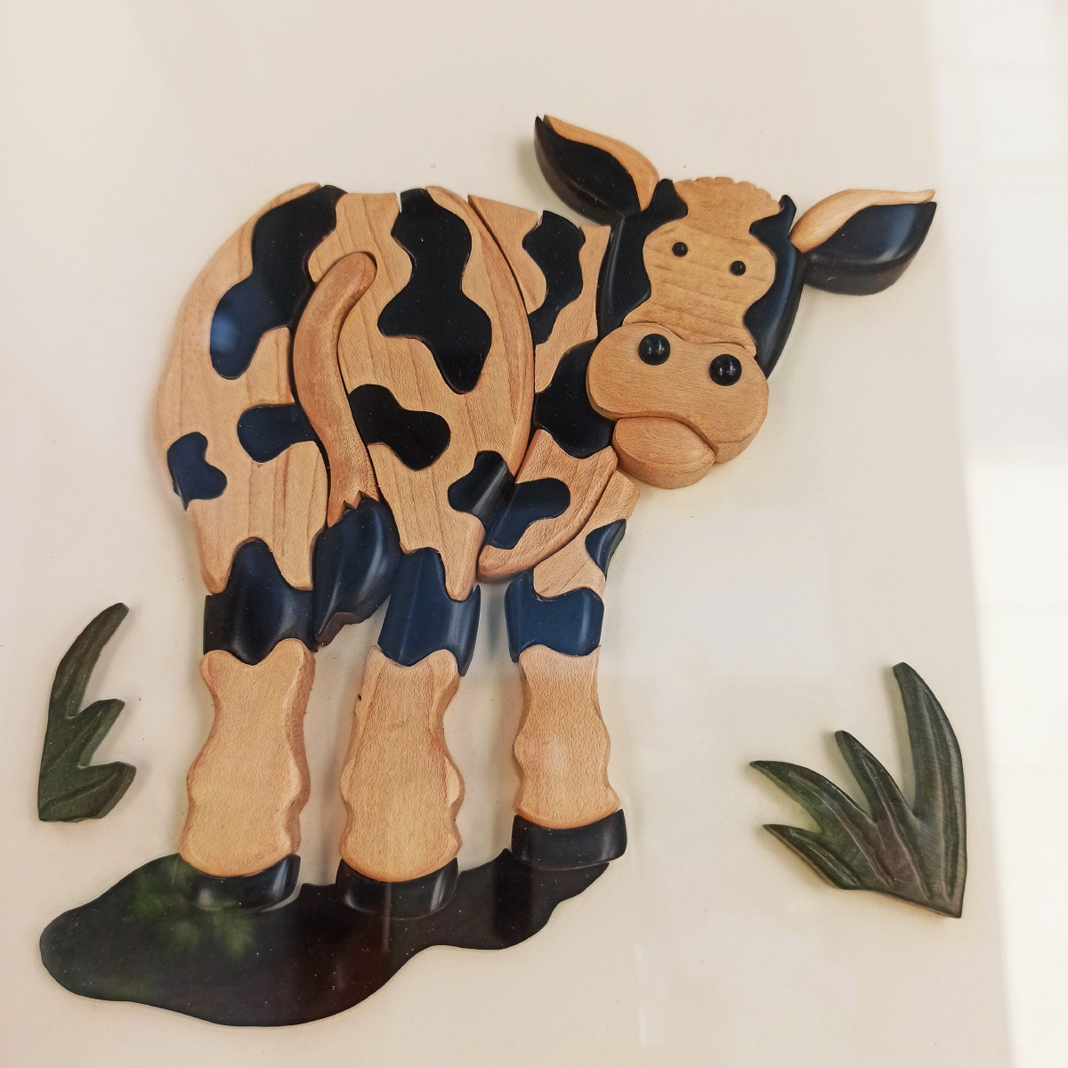 木拼画滨州艺人韩福友的作品2020年8月18日随拍滨州博物馆