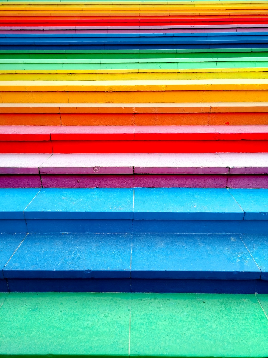 厦门观音山的彩虹台阶