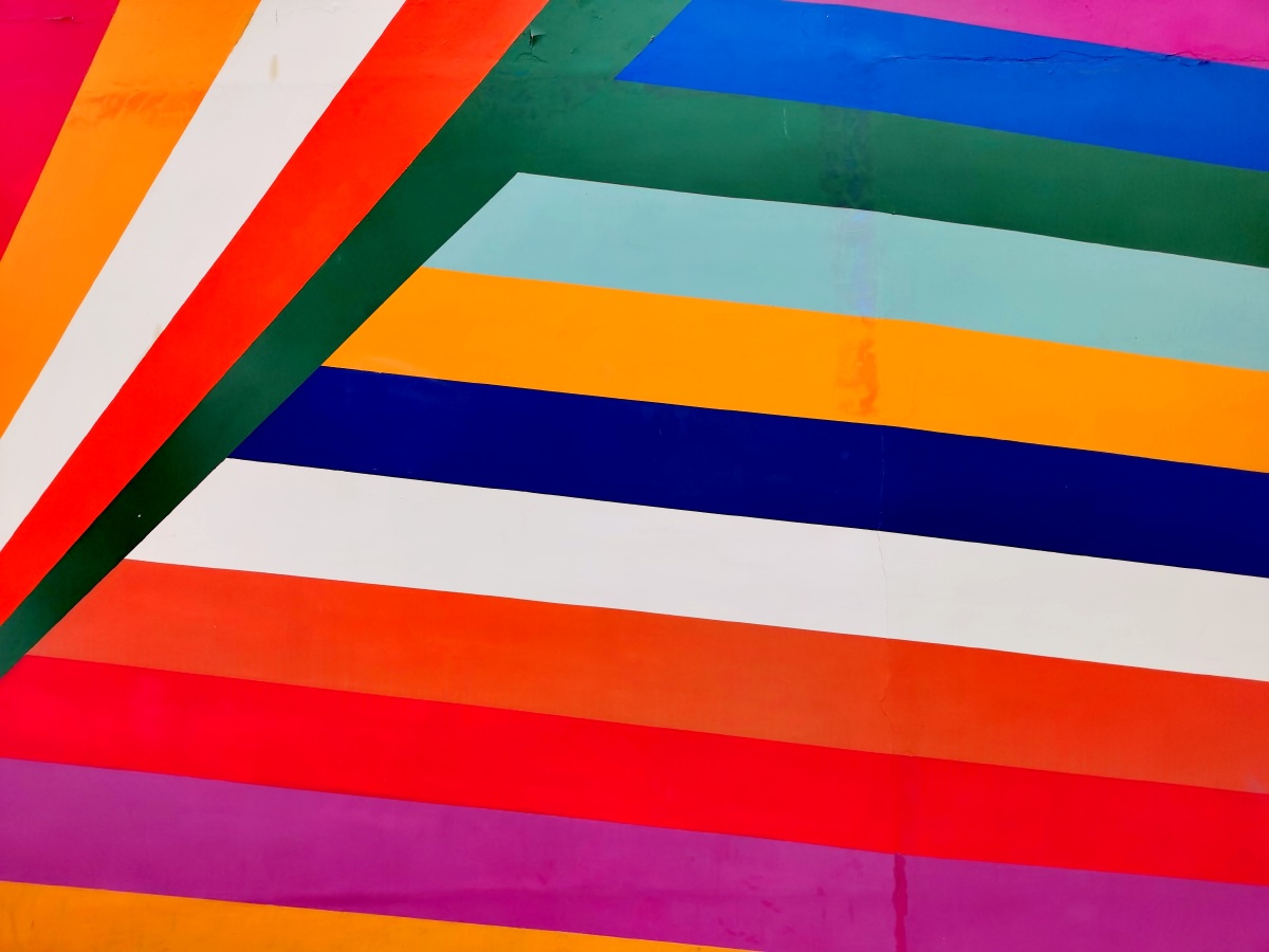 厦门观音山的彩虹墙