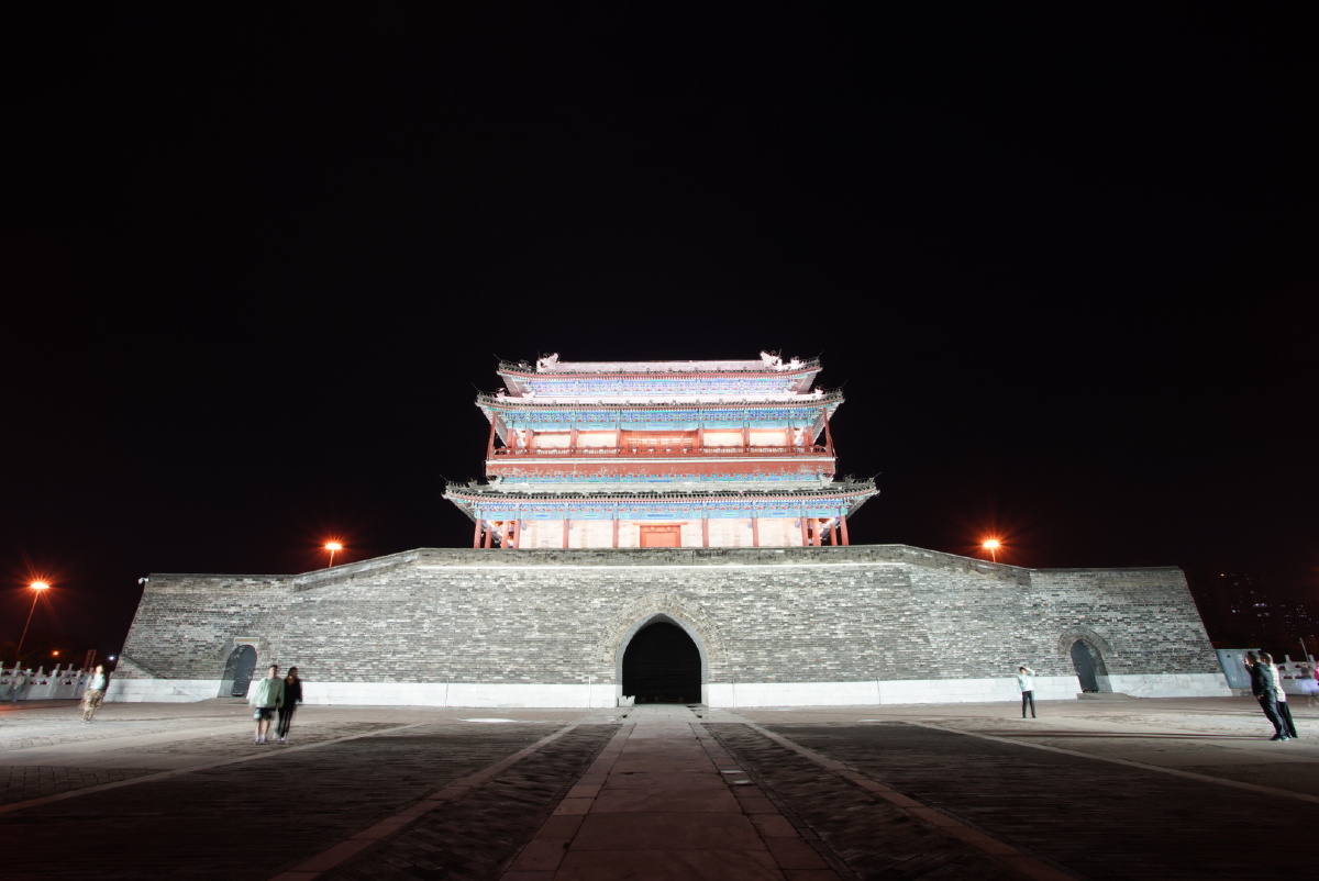 永定门夜景