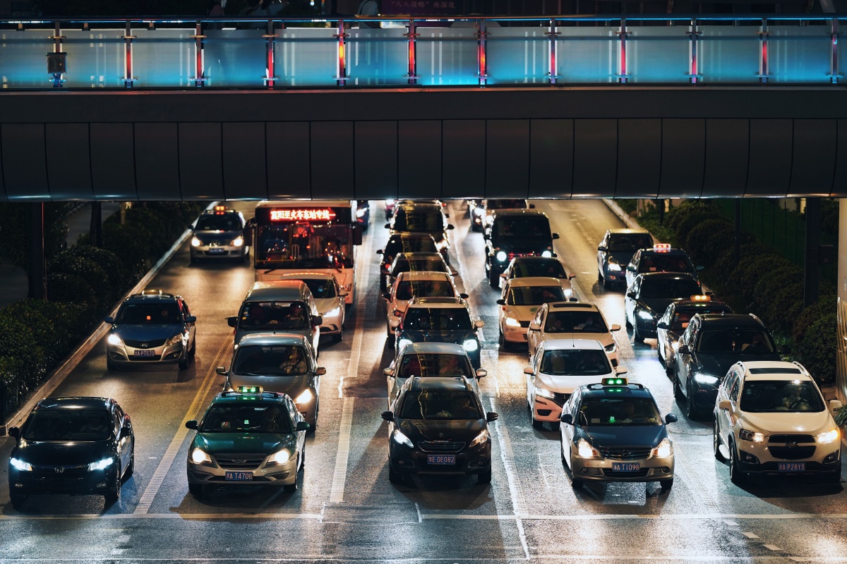 杭州下班路上的晚高峰