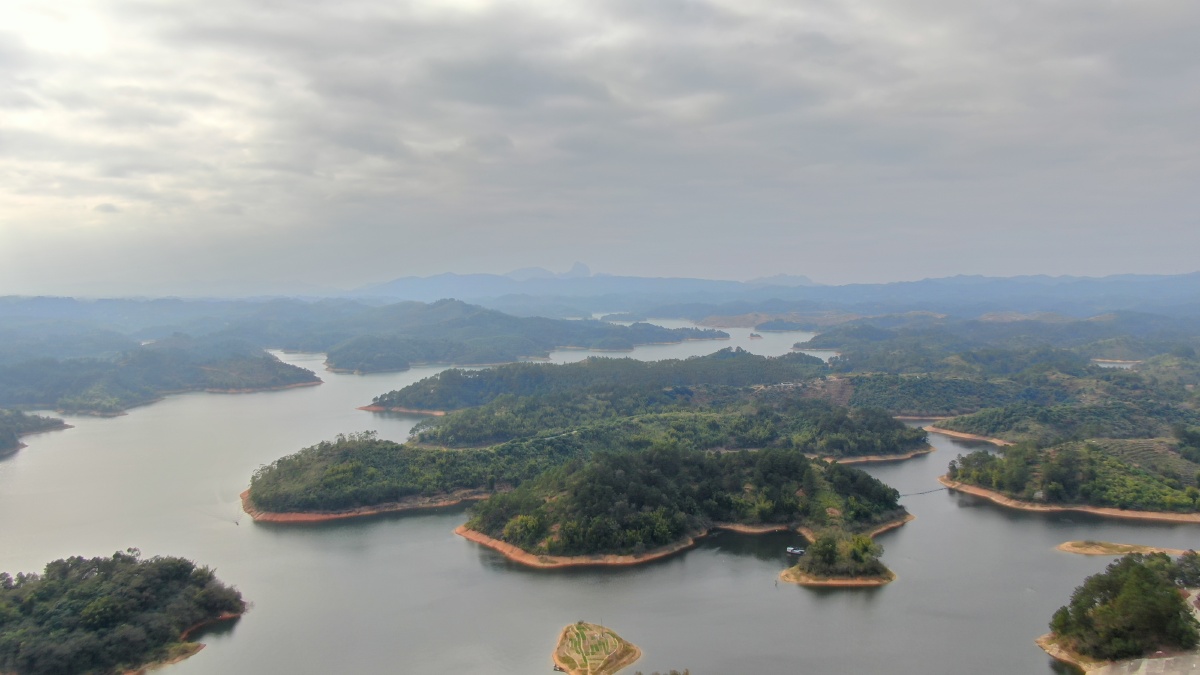 又是航拍的一天,六陈镇水库 - bies7