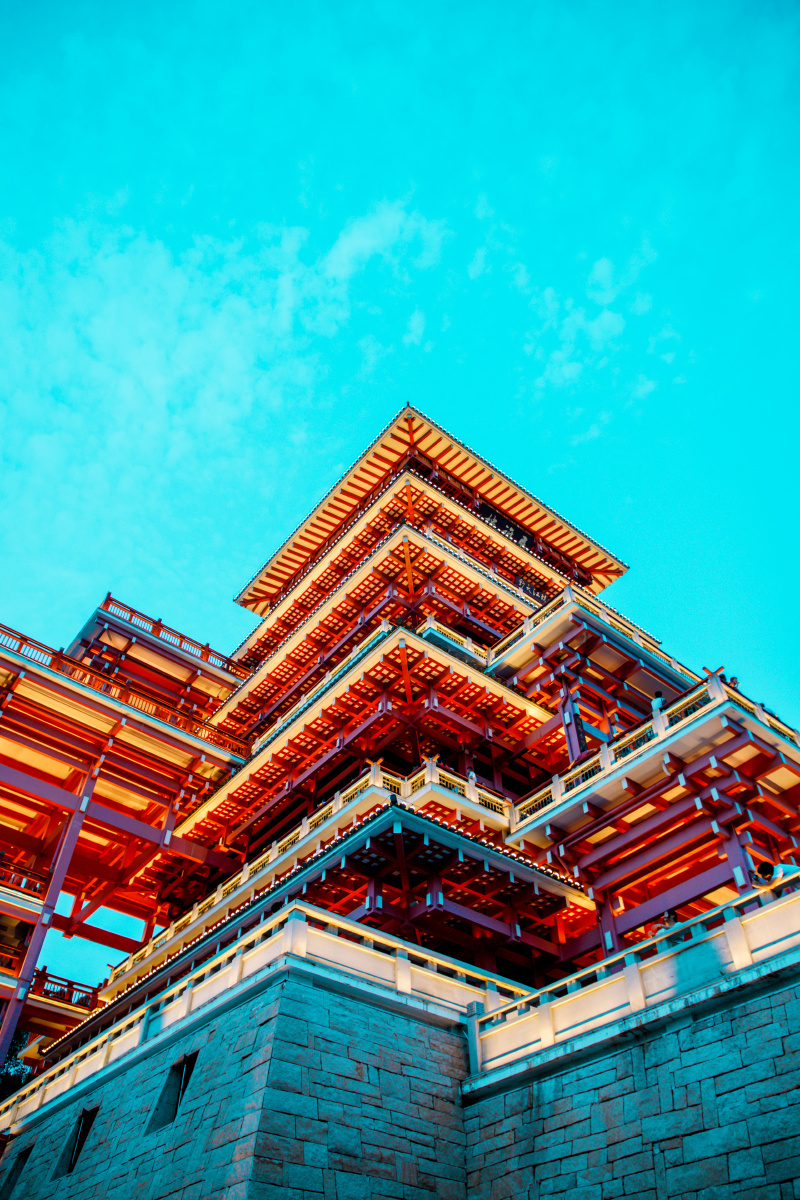 大唐风展旗楼现实版千与千寻相机版