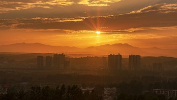 夕阳嵩城
