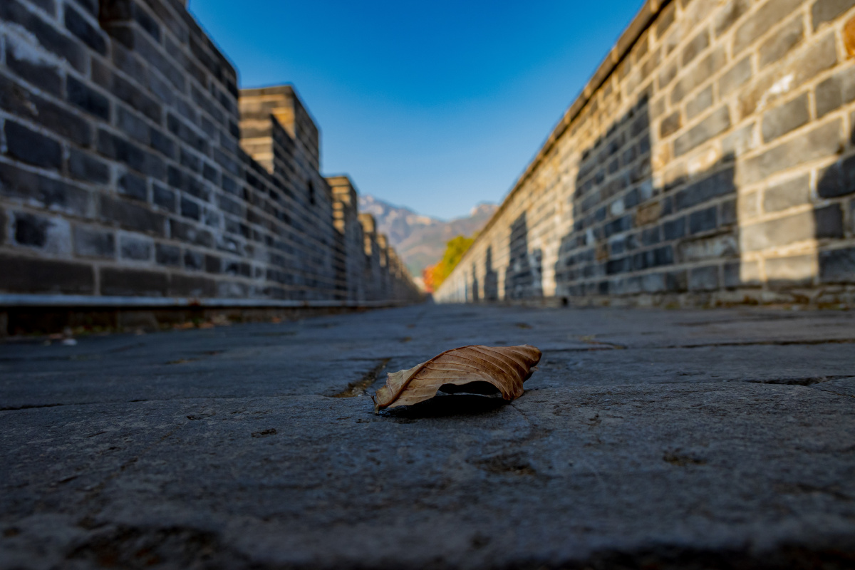 漫步在泰安岱庙城墙上