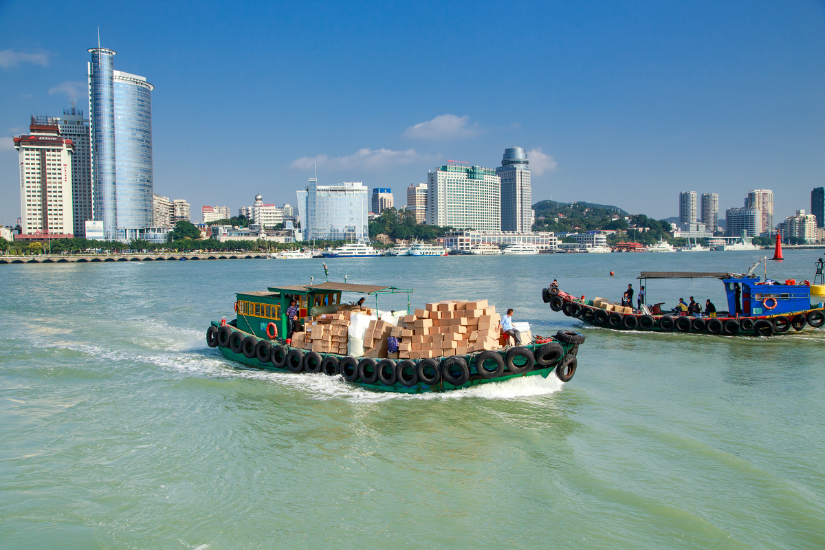 鼓浪屿的摆渡船