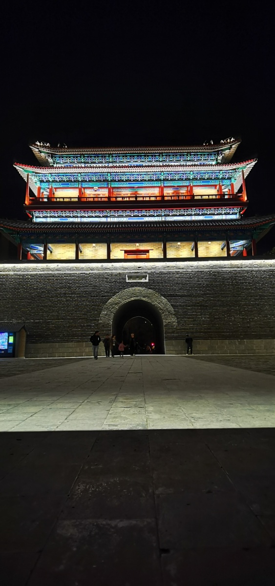 霸州益津关深秋夜景