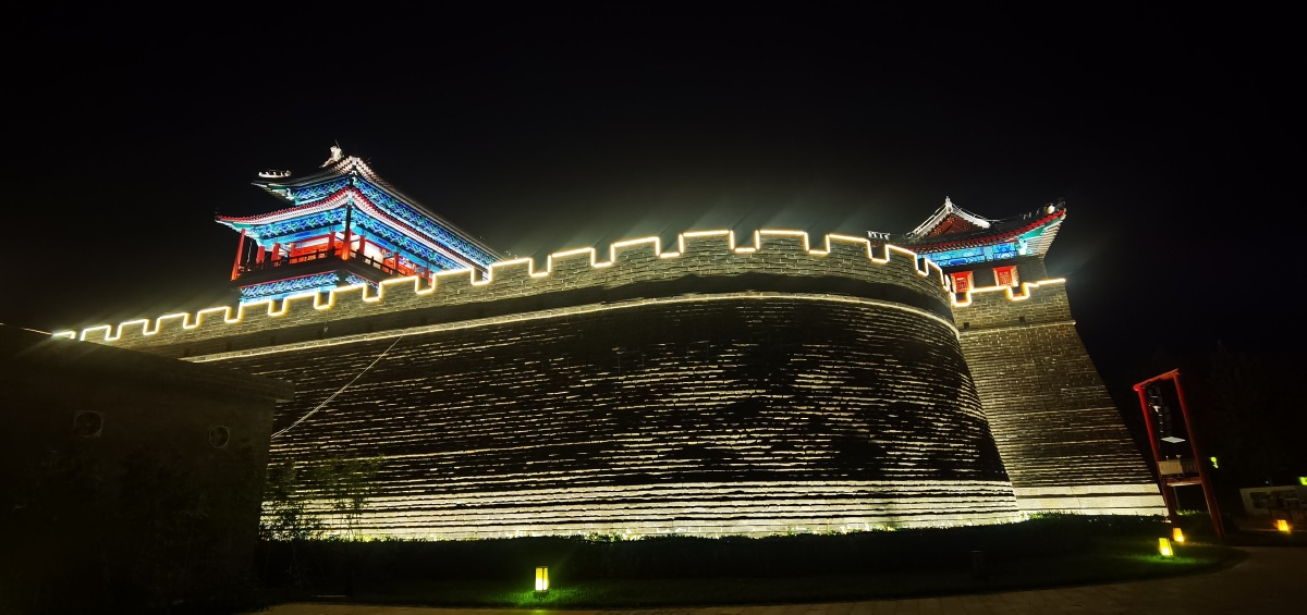 霸州益津关深秋夜景