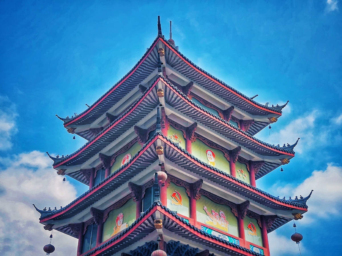 常德武陵阁,不知道能不能登上去看看,最美家乡~ - 摄影师9527ym - 图