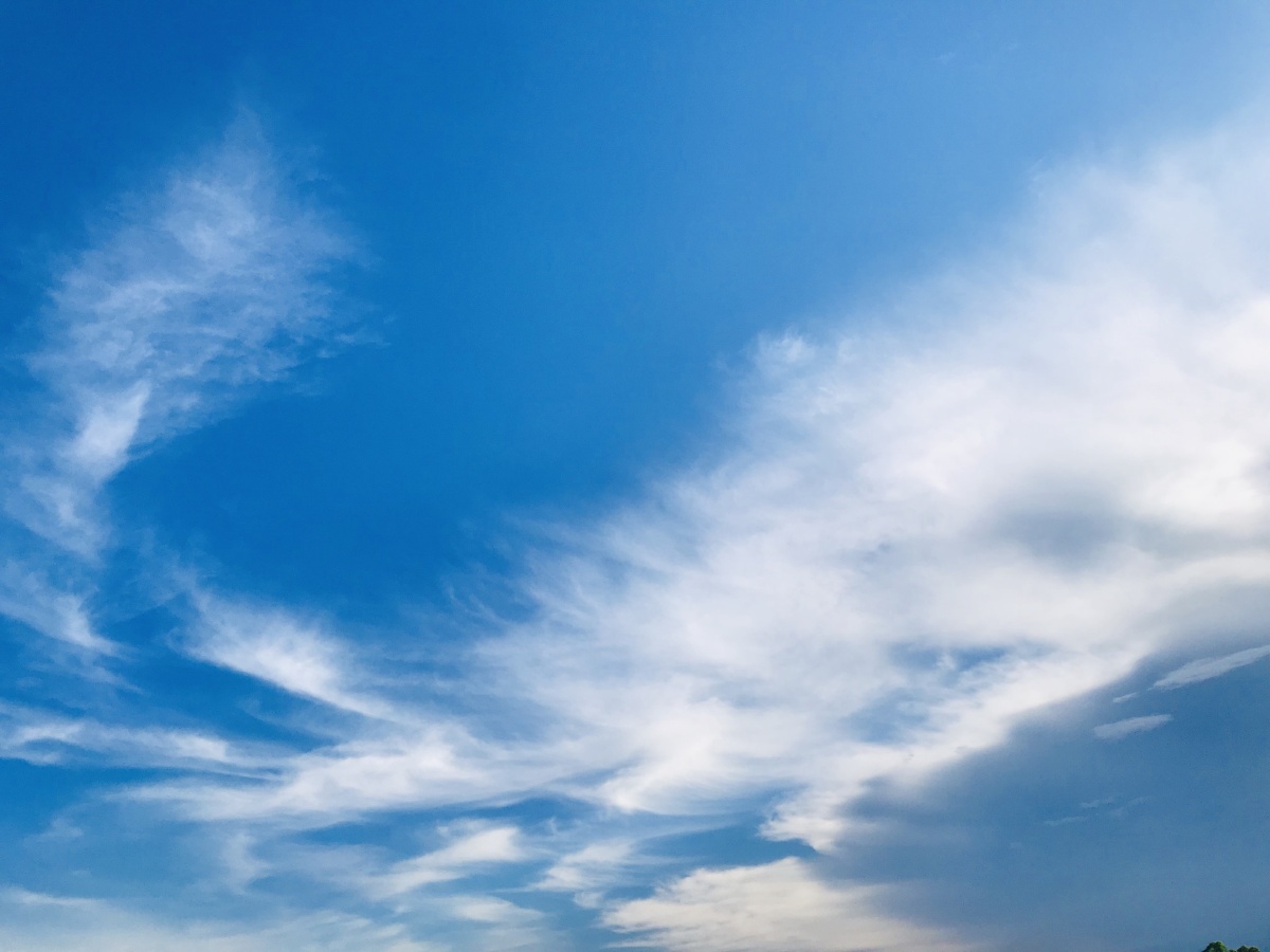 晴朗日子里的温柔天空