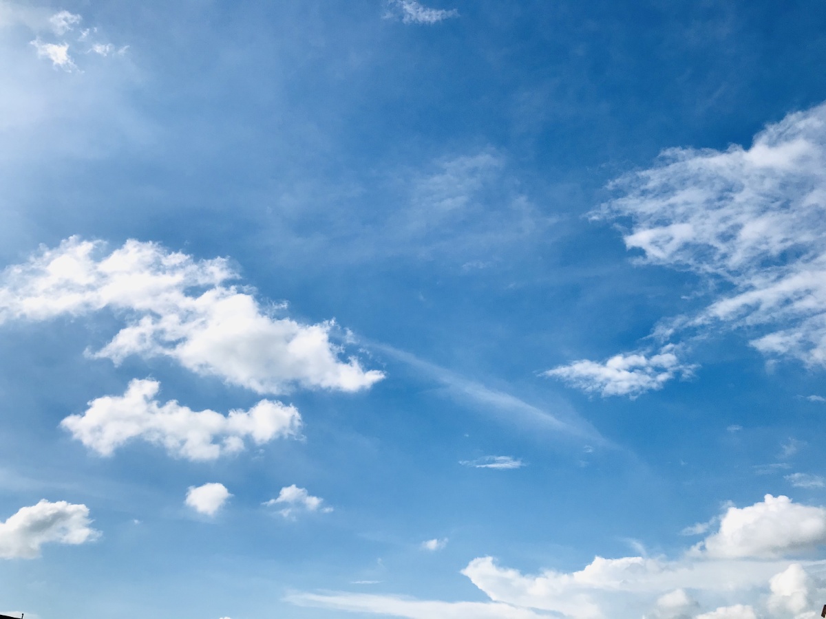 晴朗日子里的温柔天空