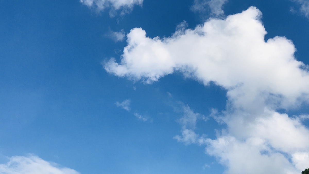 晴朗日子里的温柔天空