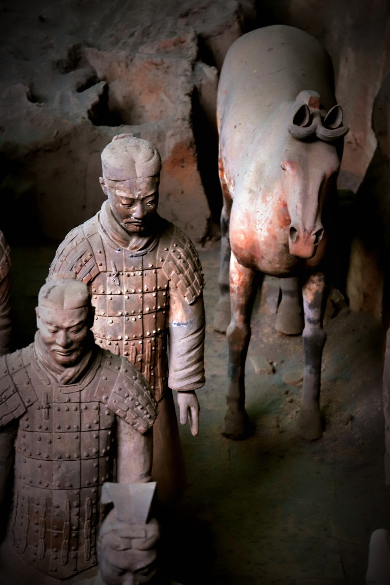 秦始皇陵兵马俑之马俑～～这马,壮硕,威武!