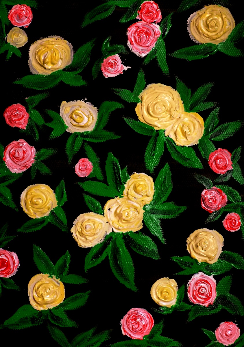 水粉61玫瑰人生是有限的我们所能做的只不过是在有生之年让自己过得