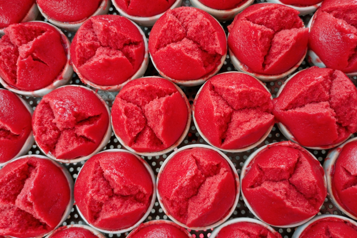 客家年货必备之红酵粄恭祝大家牛年大吉红红火火