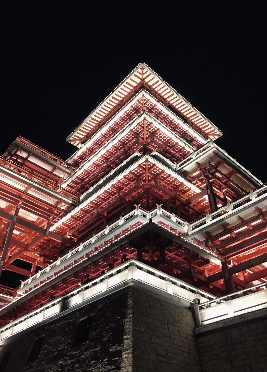 展旗峰公园夜景