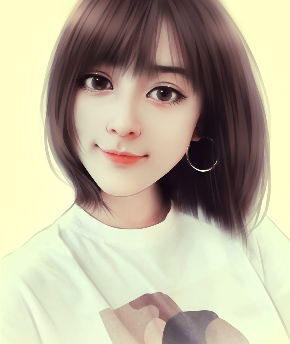 手绘头像精致唯美风