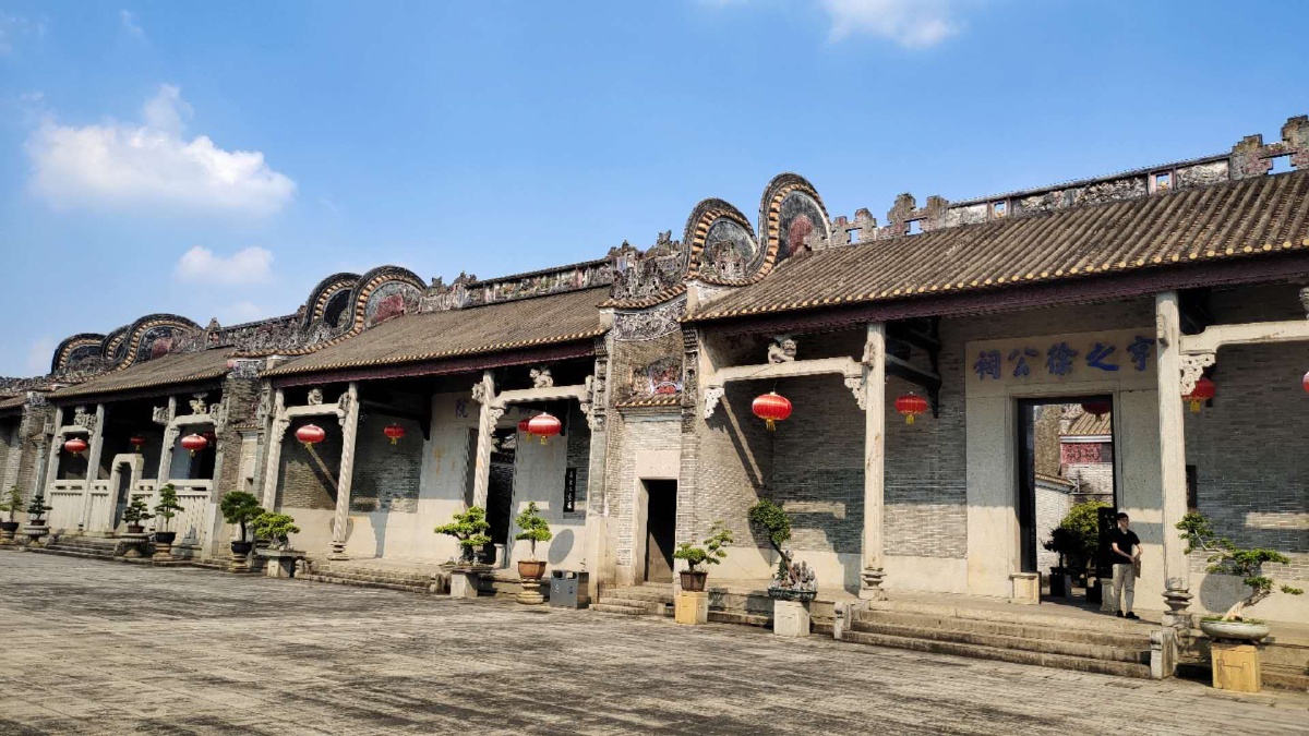 广州市花都区资政大夫祠岭南古建很有特色