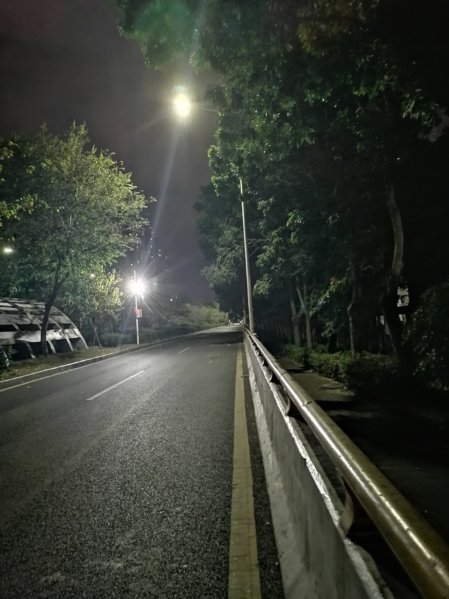 夜路有灯不怕黑深圳夜跑我的修图日记原图和修图对比图