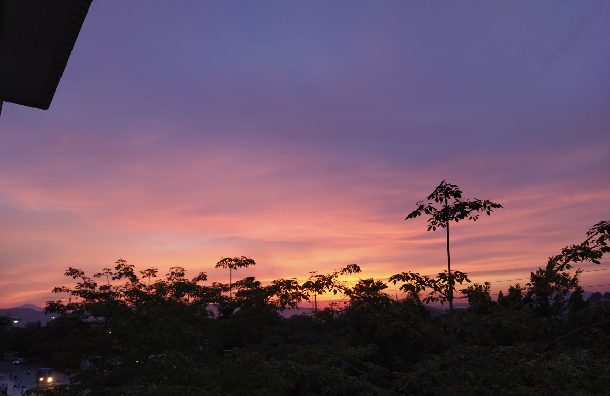 咋天晚霞温柔风也醉人