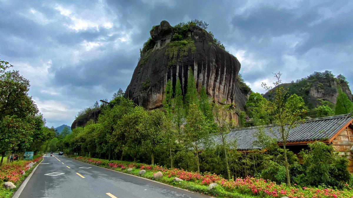 浙江丽水缙云仙都小赤壁大肚岩仙都观