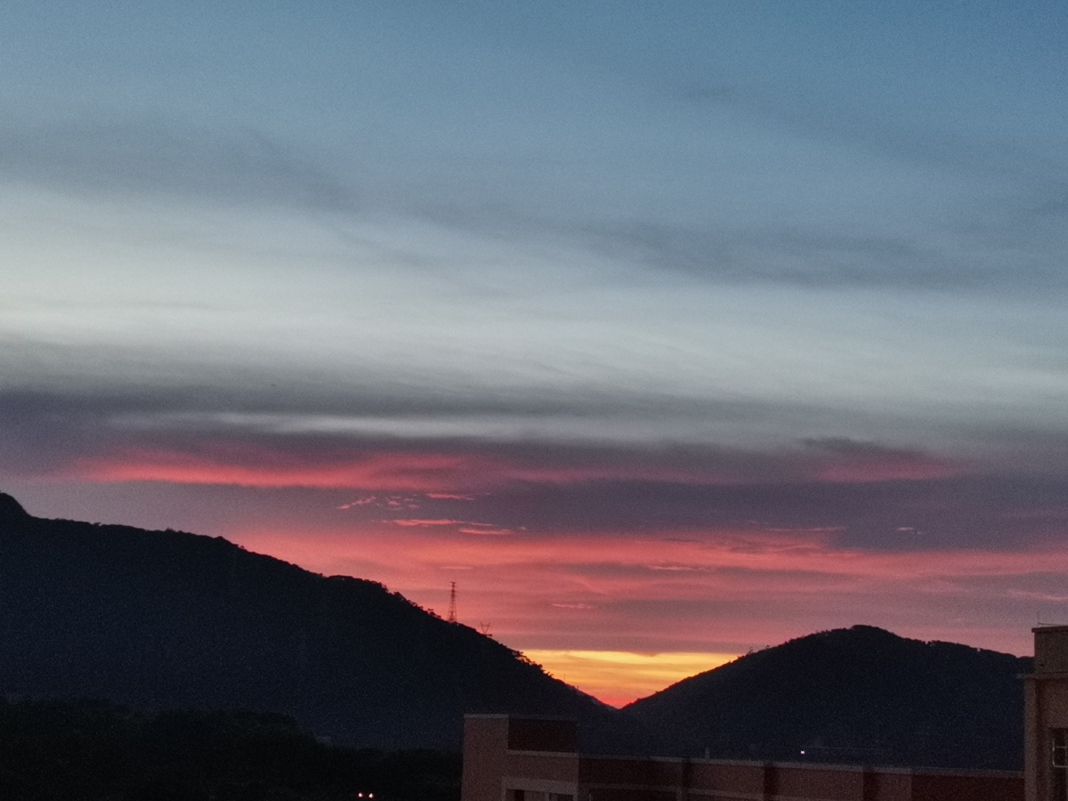 高中最后的晚霞