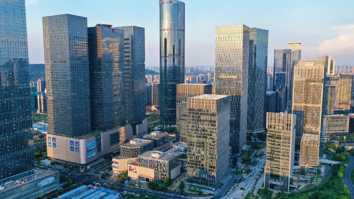 五象新区美景夕阳