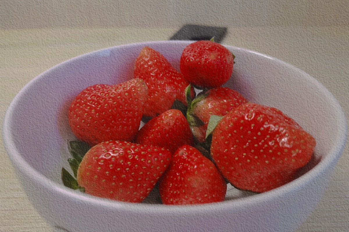 油画草莓