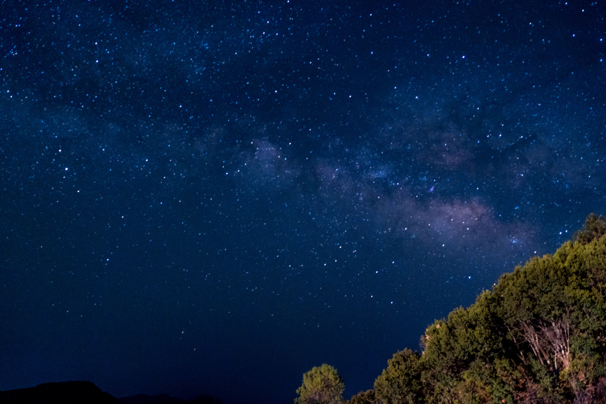 泸沽湖,里格半岛的银河星空