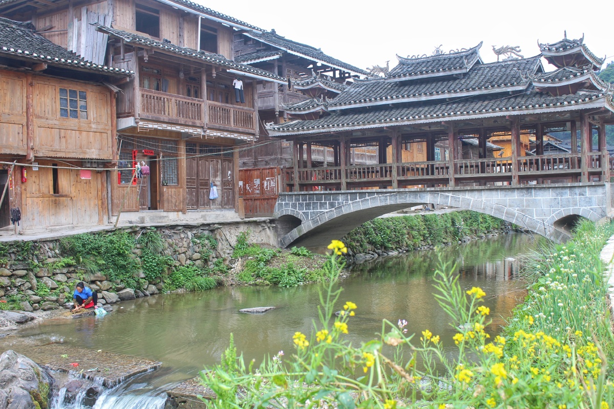 贵州黎平地扪侗寨在国内名气不如肇兴小黄等寨子在国外却颇负盛名被誉