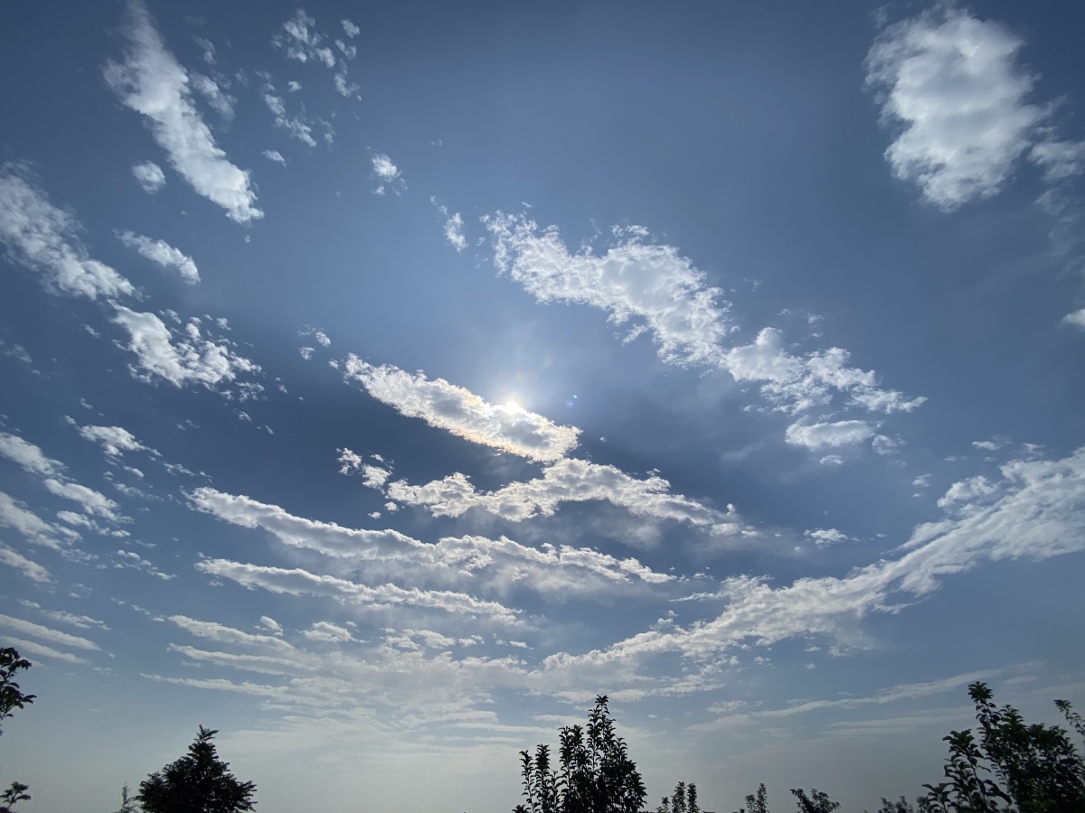 无美颜无滤镜的天空