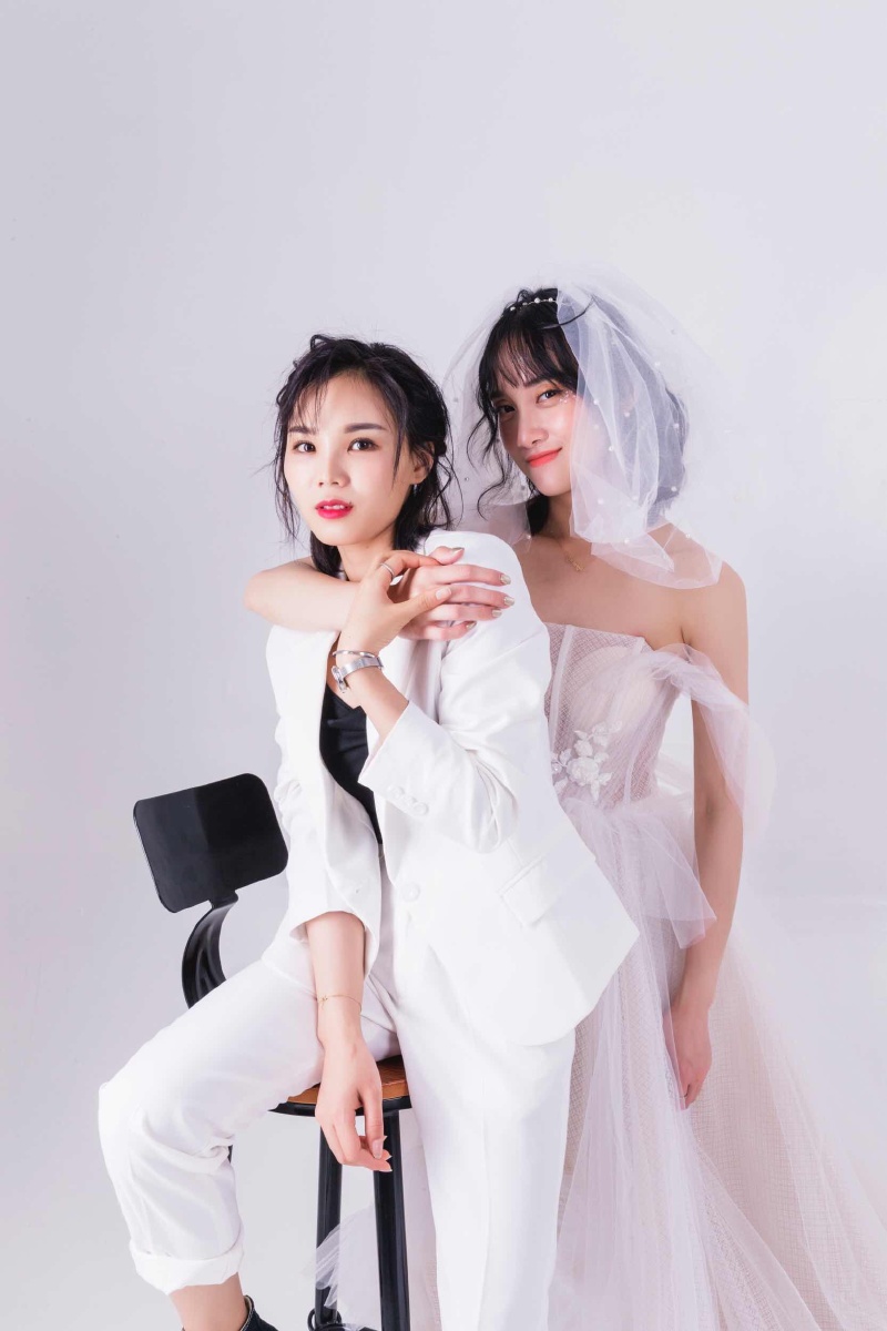 闺蜜婚纱写真