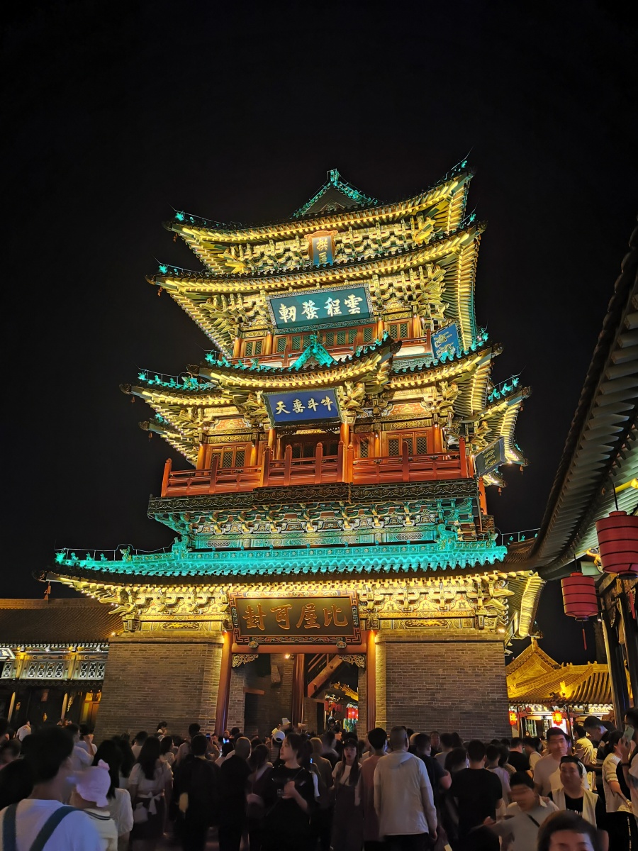 太原古县城夜景