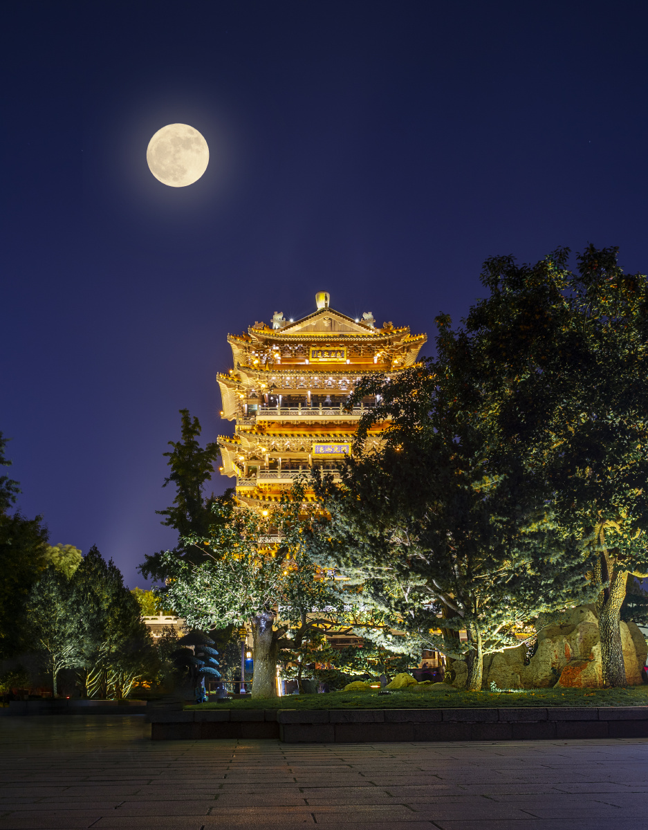 大明湖超然楼中秋节 - 启铭摄影 - 图虫