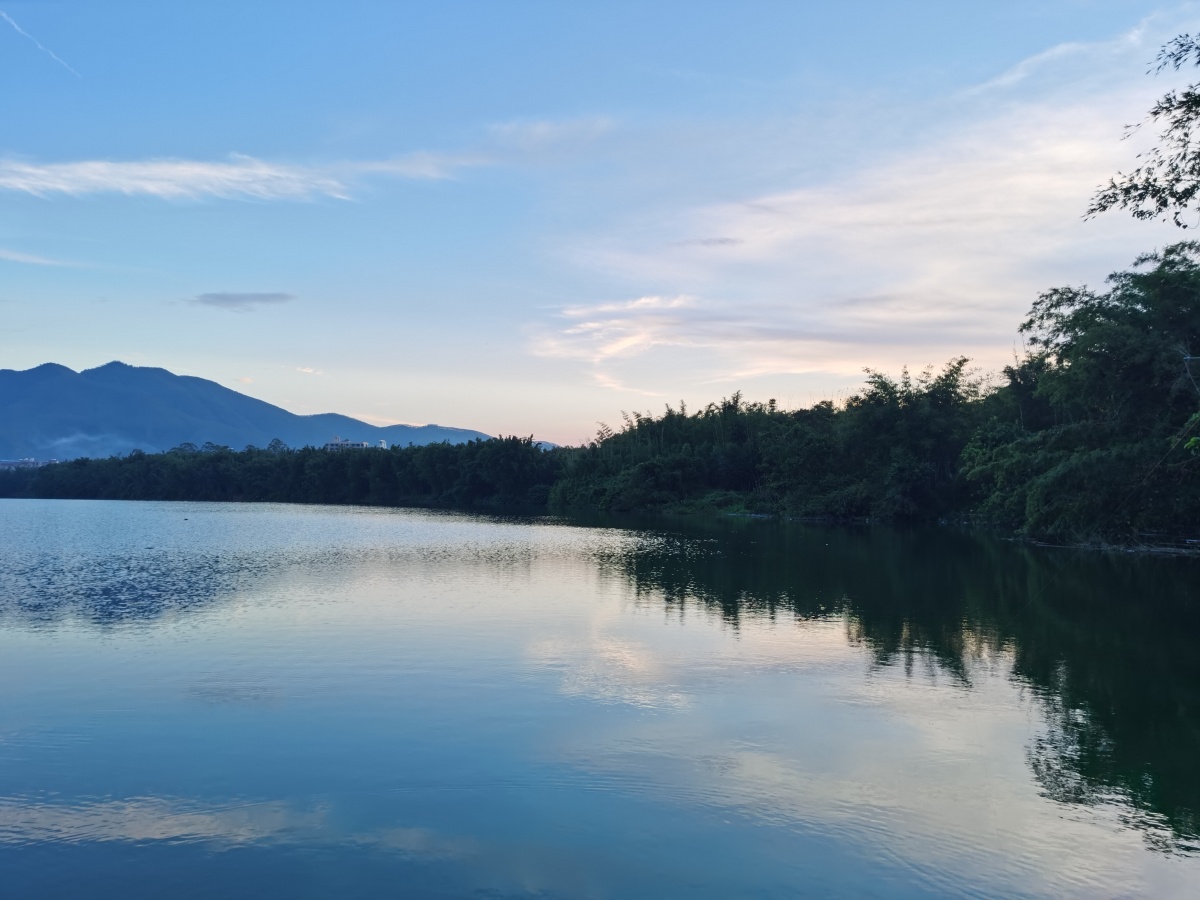 恬静而平淡的生活或许就如平静的水面一般不是没有污点而是污点都在