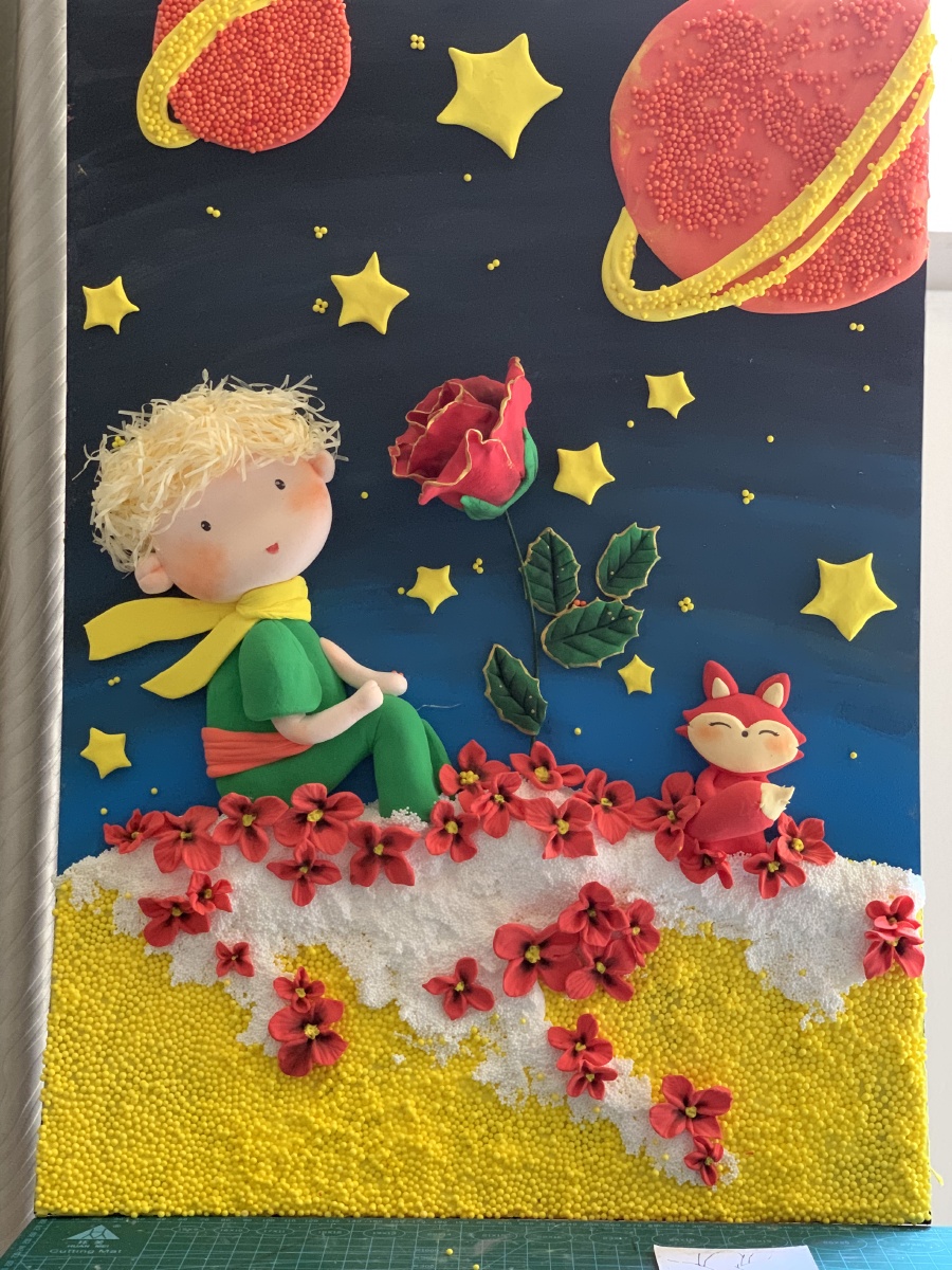 原创粘土画不做一切授权