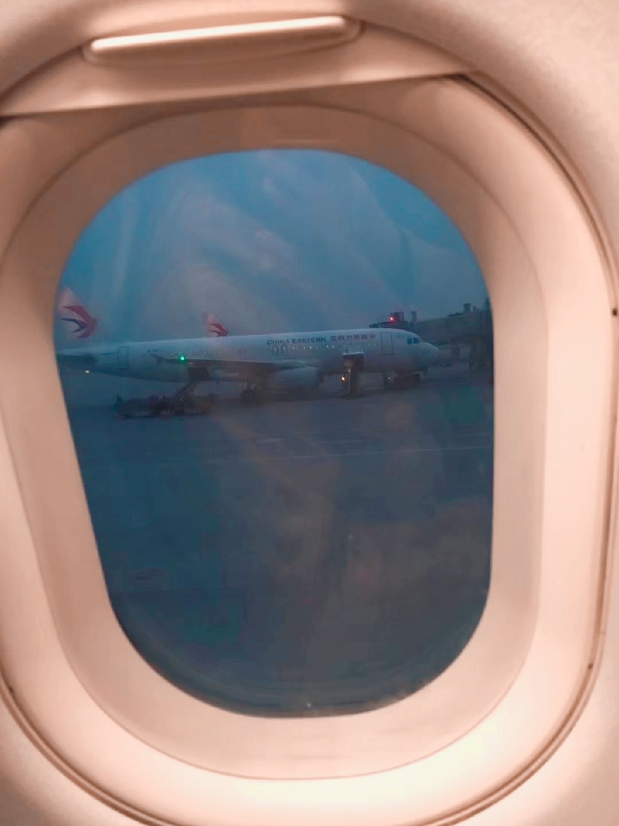 飞机,窗户,窗外,夜景