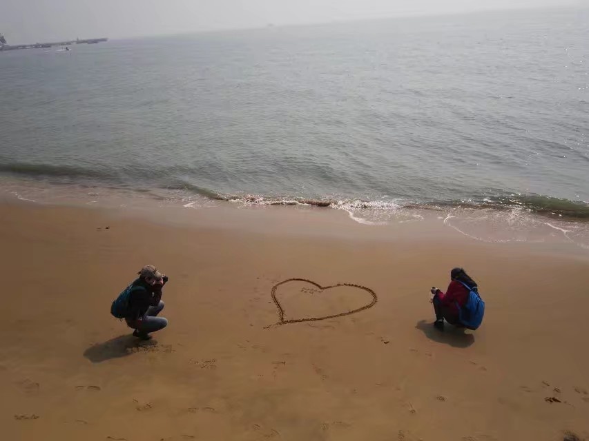 你在海边看风景看风景的人在岸上看你景中景画中画