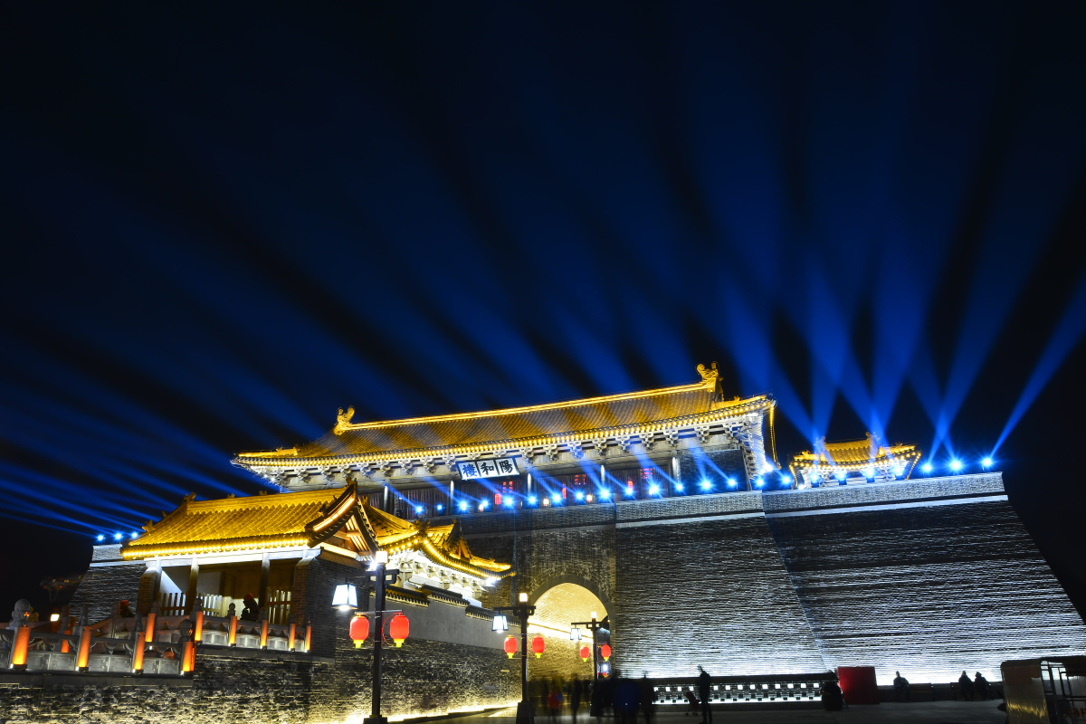 石家庄正定夜景