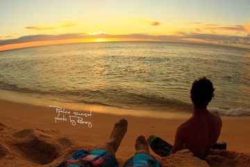 sunset at pipeline