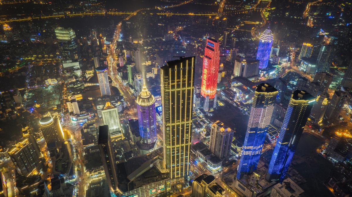 航拍无锡夜景 - 无锡风光纪实摄影师 - 图虫