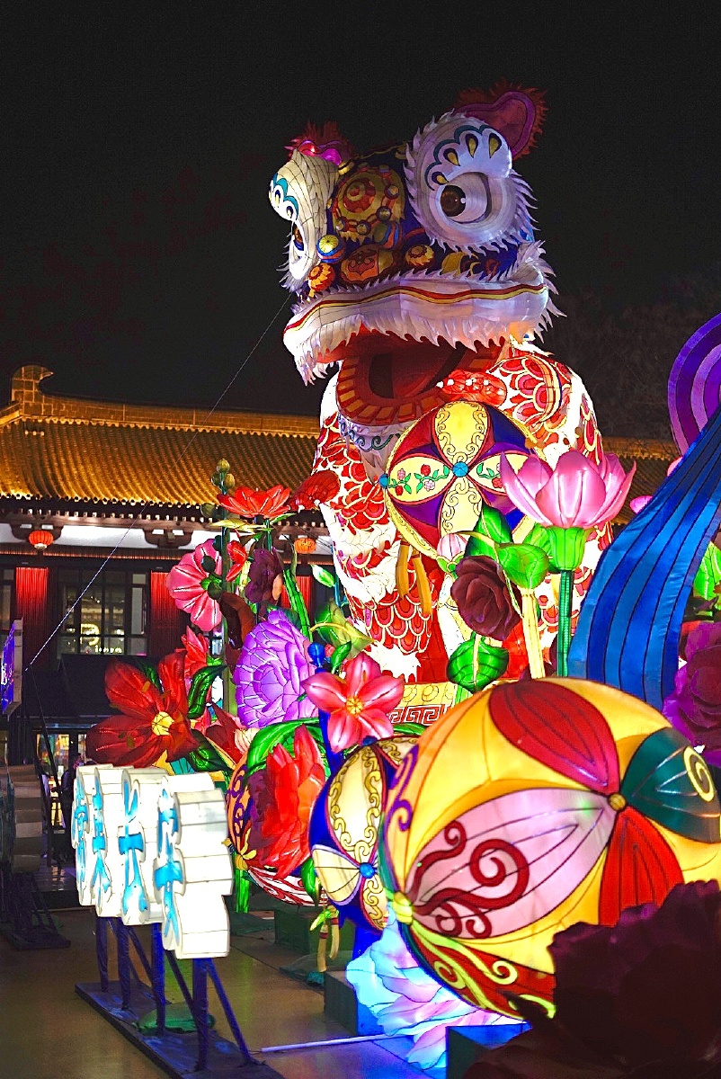 元宵节花灯牛型花灯