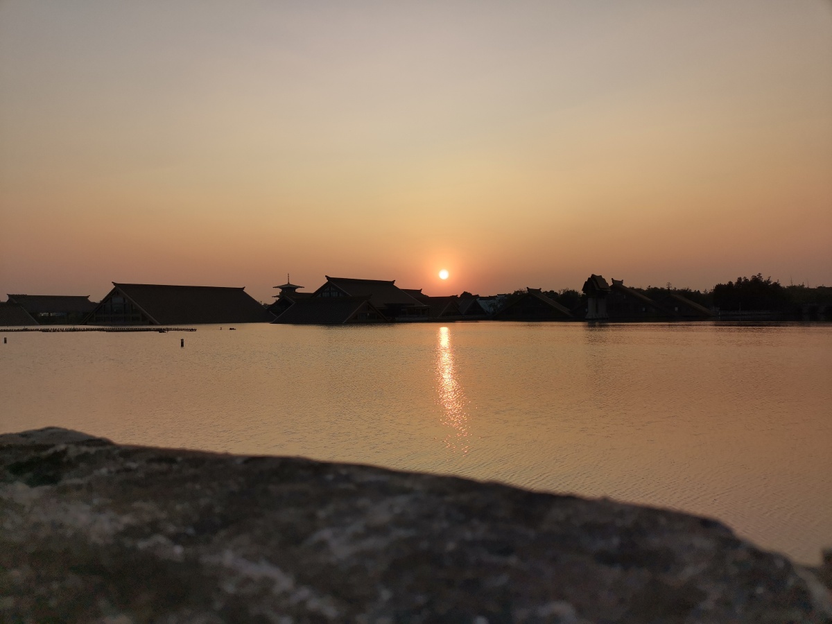 广富林的日落夕阳