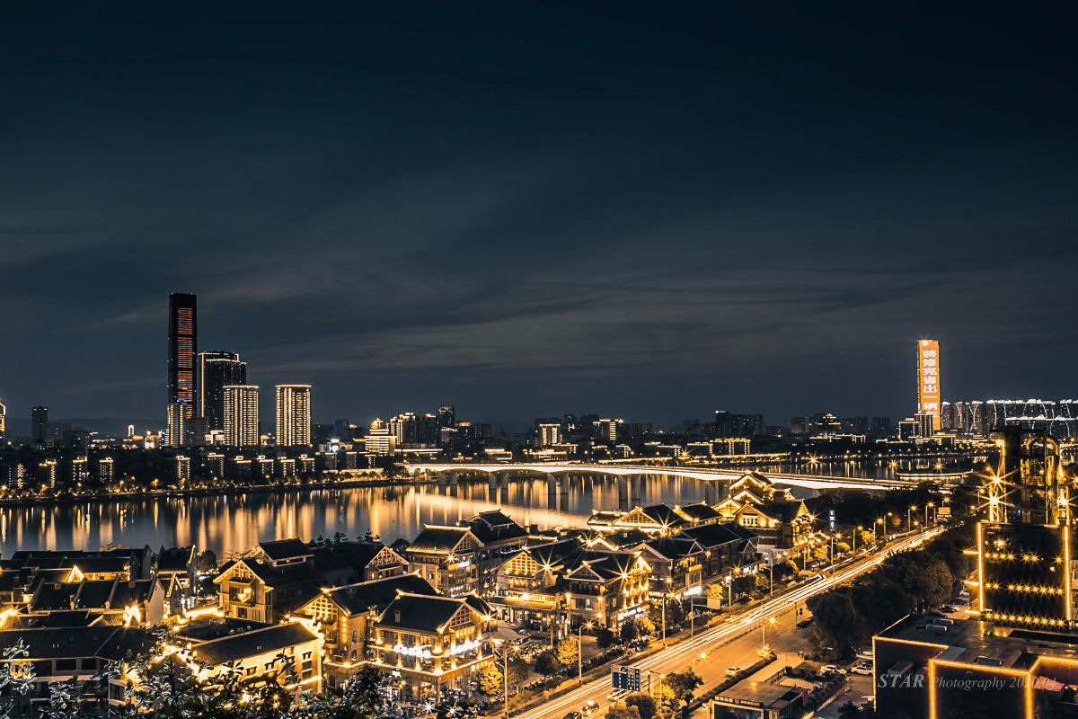窑埠古镇夜景.