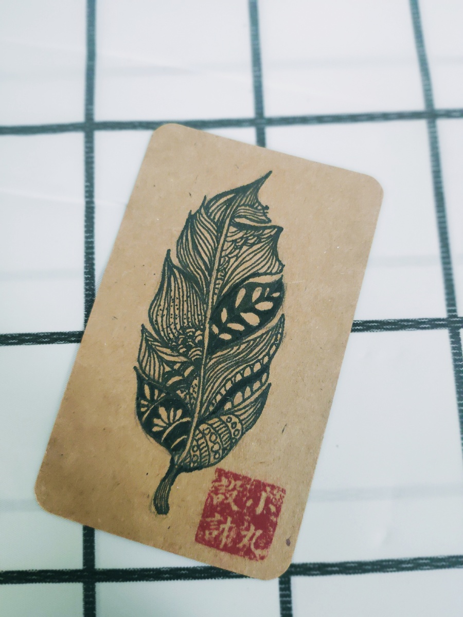 黑白装饰画之书签