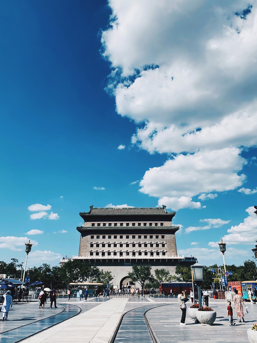 北京9月正阳门前门楼子