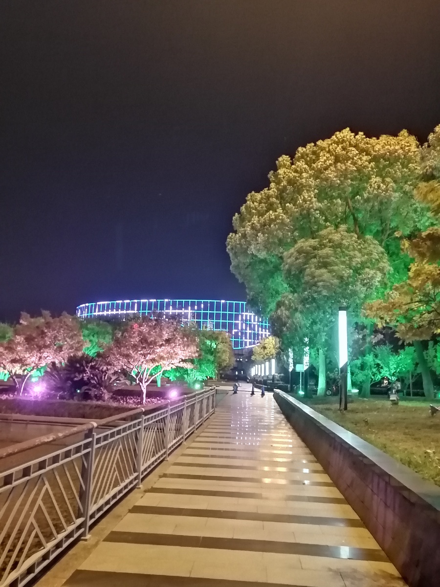 尹山湖夜光斑斓