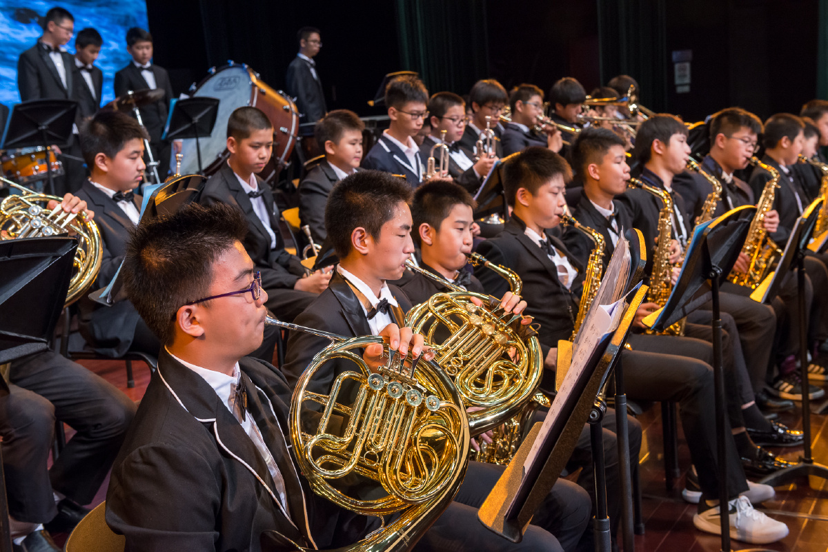 2017727杨浦区少年宫管弦乐团彩排特写