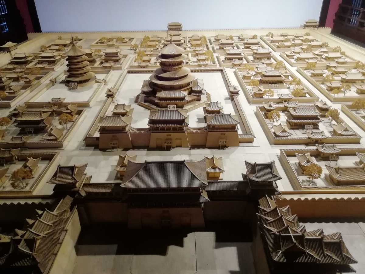 大唐盛世模型一一摄于洛阳城国家遗址公园